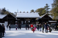 Hokkaido Jingu in winter